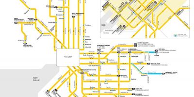 Yarra ट्राम नक्शा