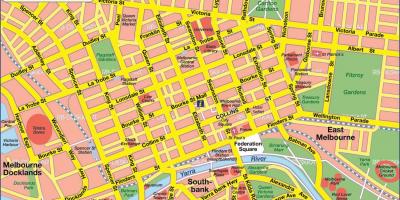 मेलबोर्न शहर के नक्शे