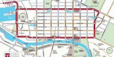 शहर वृत्त ट्राम नक्शा
