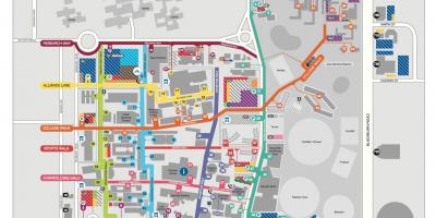 मोनाश विश्वविद्यालय क्लेटन नक्शा
